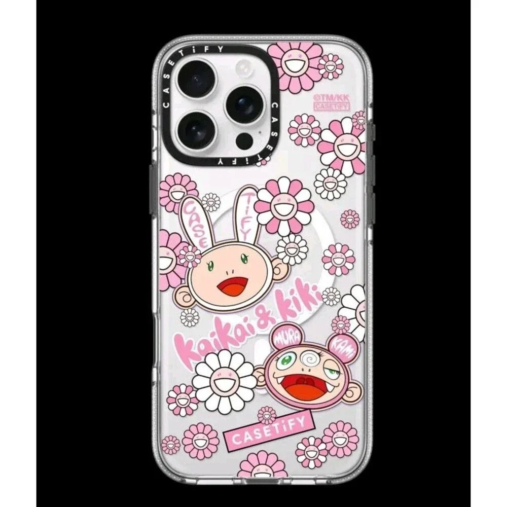 TAKASHI MURAKAMI x CASETiFY KAIKAI AND KIKI - STICKER MANIA iPhone 16 Pro Max